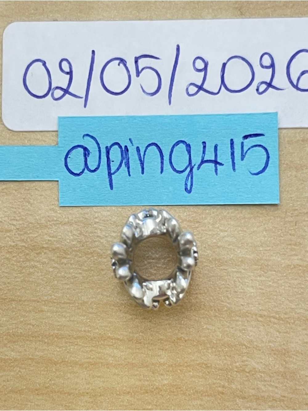 Pandora Blue Green Daisy Flower Charm - Picture 14 of 16